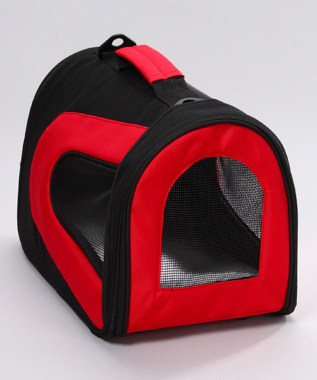 Pet Life Pet Life Red and Black 'Sporty' Pet Carrier Medium