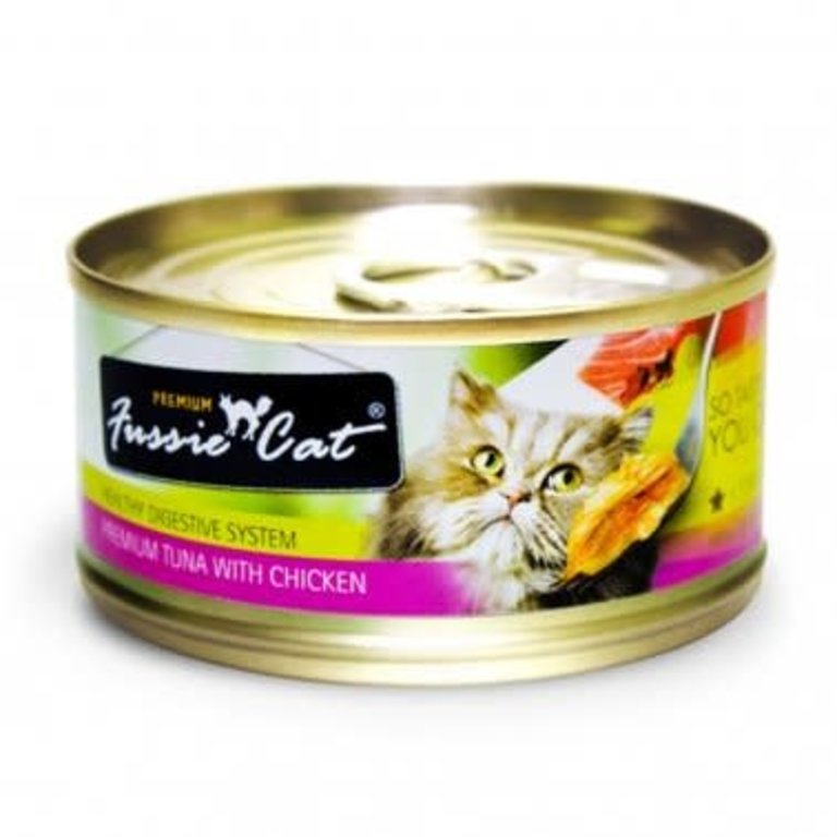 Fussie Cat Fussie Cat Premium Tuna with Chicken Formula in Aspic Grain-Free Canned Cat Food 2.82oz