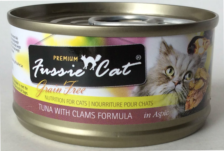 Fussie Cat Fussie Cat Premium Tuna with Clams Formula in Aspic Grain-Free Canned Cat Food - 2.8 oz