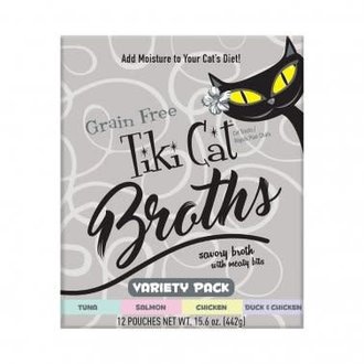 Tiki Cat Tiki Cat Grain-Free Broths Variety 12-Pack Pouches, 1.3oz