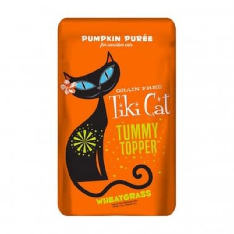 Tiki Cat Tiki Cat Tummy Topper Pumpkin Puree with Wheatgrass Pouch, 1.5oz