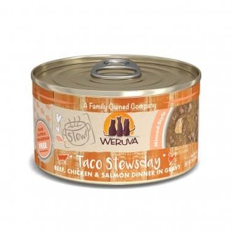 Weruva Weruva Taco Stewsday Beef, Chicken and Salmon Canned Cat Food, 2.8oz