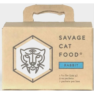 Savage Savage Cat Raw Rabbit 3oz Patties Box