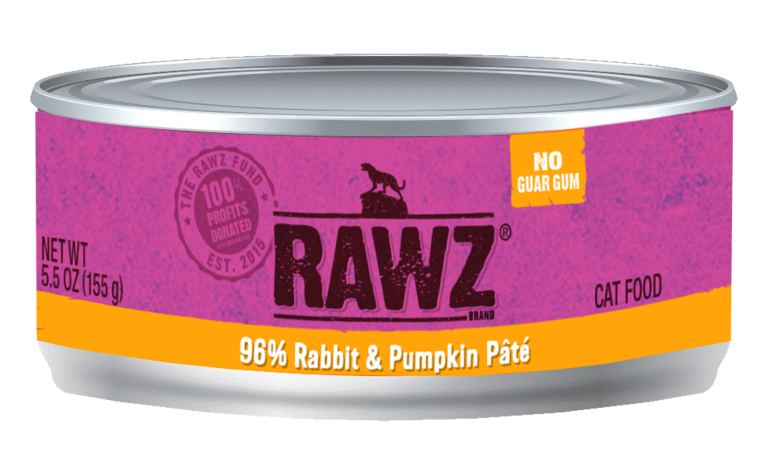 Rawz Rawz Rabbit and Pumpkin Pate Canned Food - 5.5oz