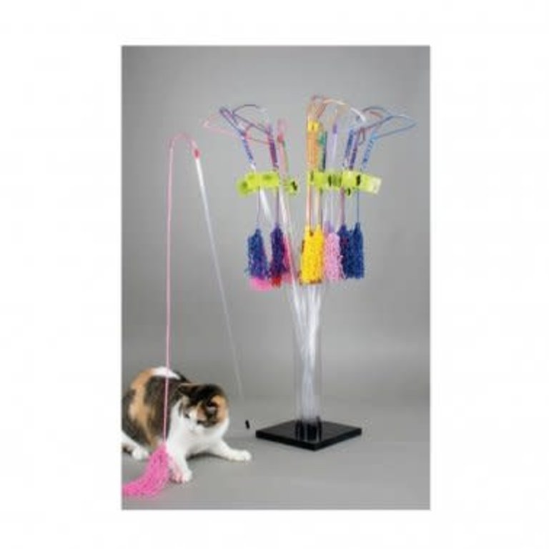 Vee VEE Purrfect Curly  Noise-Maker Wand Toy