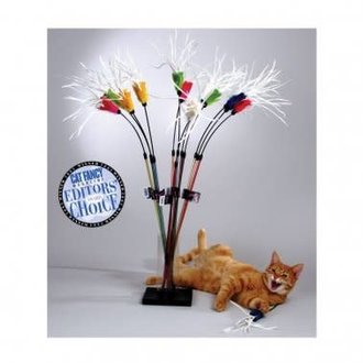 Vee VEE Purrfect Feather Bouncer Wand-Toy