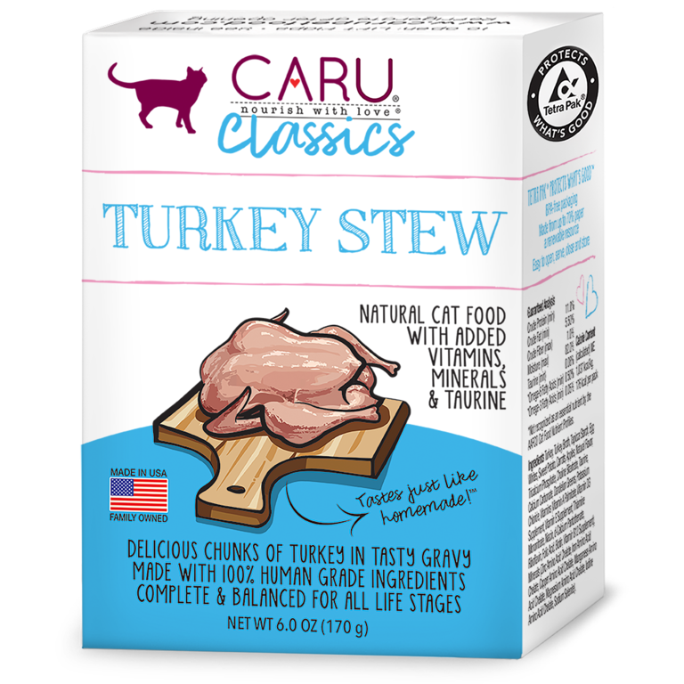 Caru Caru Classic Stews for Cats Turkey GF 6oz Carton