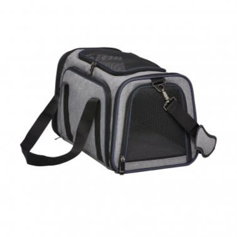 Midwest MidWest Duffy Expandable Pet Carrier, medium, 18.3"Lx11.25"Wx11.14"H, grey