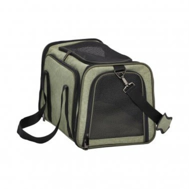 Midwest MidWest Duffy Expandable Pet Carrier, large, 19.2"Lx12.1"Wx12.2"H, green