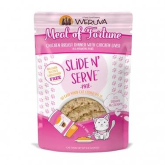 Weruva Weruva Slide N Serve Meal of Fortune Chicken Breast & Liver Pate Dinner Cat Food Pouch 2.8 oz