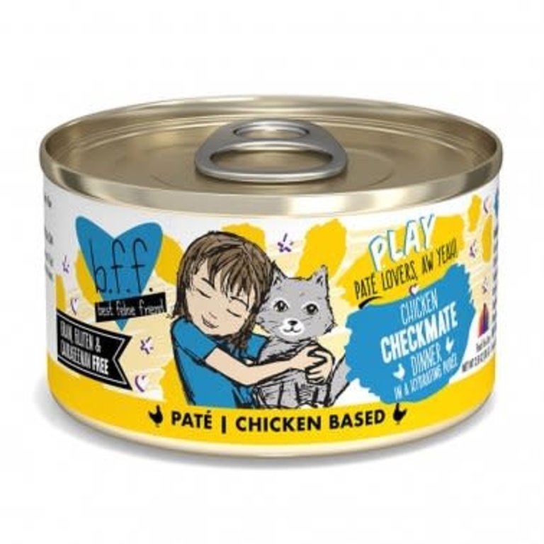 Weruva Weruva BFF PLAY, Checkmate Chicken  Pate Canned Cat Food, 2.8oz