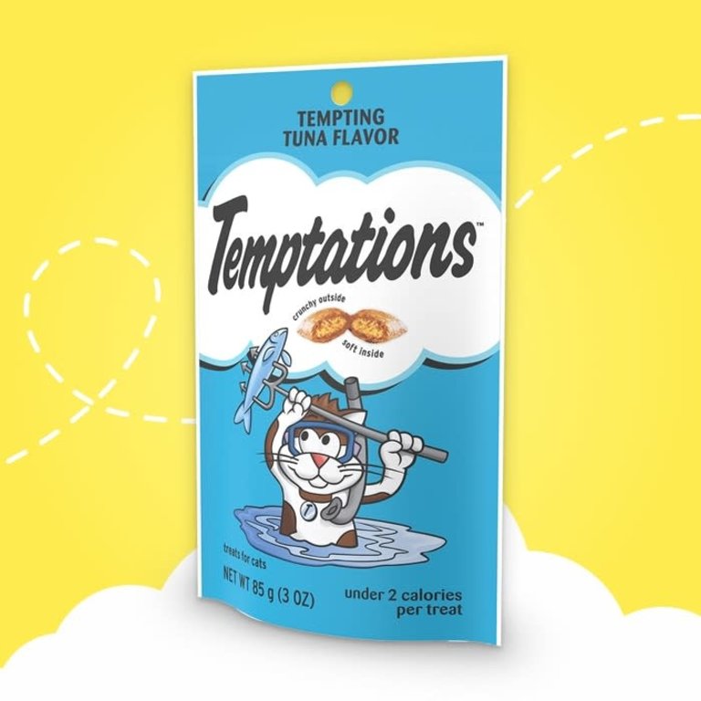 Whiskas Temptations Cat Classic Tempting Tuna Treat 3z