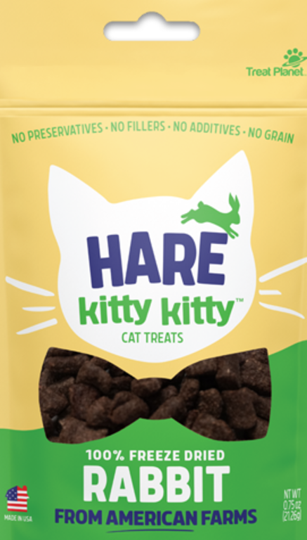 Vital Essentials Hare Kitty Kitty Freeze-Dried Cat Treats, Rabbit 0.9 oz