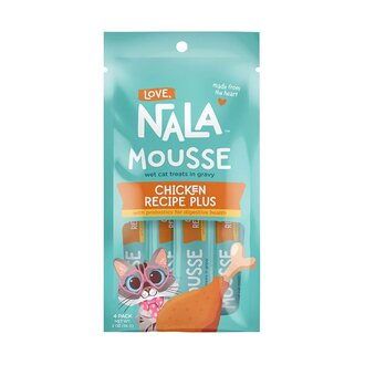 Love Nala Love Nala Chicken-Plus Mousse Cat Treat, 2oz 4-pack