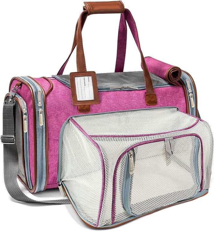 Mr. Peanut's Mr. Peanuts Gold Series Mini Expandable Pet Carrier- Rosa