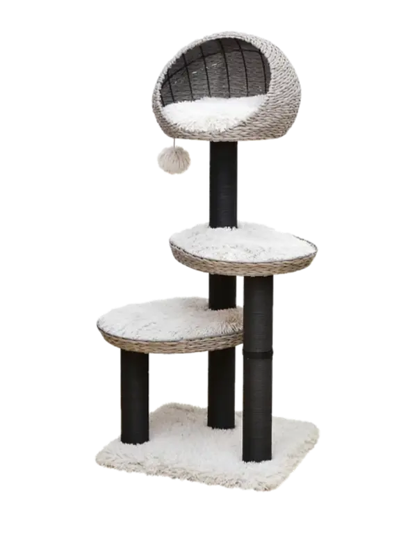 PetPals Group Petpals Tundra Handwoven Natural Aesthetic Large Cat Tree