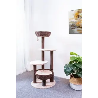 PetPals Group PetPals Pharaoh Natural Anesthetic Handwoven Large Cat Tree
