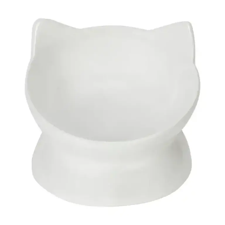 Park Life Designs Park Life Designs Oscar Tilt Cat Dish (White)