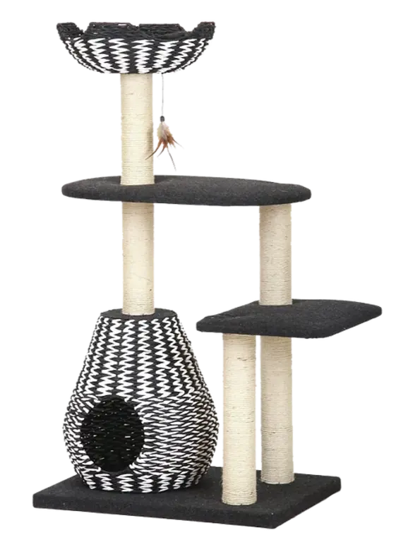 PetPals Group PetPals Ace Natural Sustainable Handwoven Cat Tree