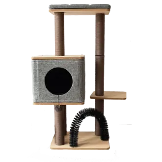 PetPals PetPals Elevate Minimalistic Wooden Medium Cat Tower