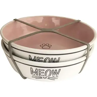 Blue Sky Clayworks Trenton Cat Bowl Pink Blue Sky Clayworks Trenton Cat Bowl Pink