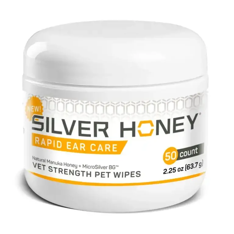Silver Honey Absorbine Pet-Silver Honey Rapid Ear Care Pet Wipes 50-Count