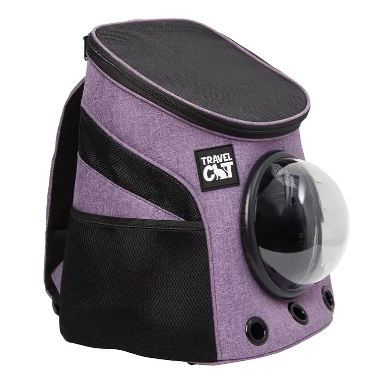 Travel Cat Fat Cat Mini Cat Backpack Bubble Cat Carrier - Purple