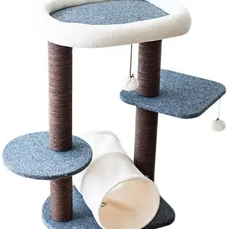 PetPals Group PetPals Catry Lifted 4-Level Cat Tree with Hammock
