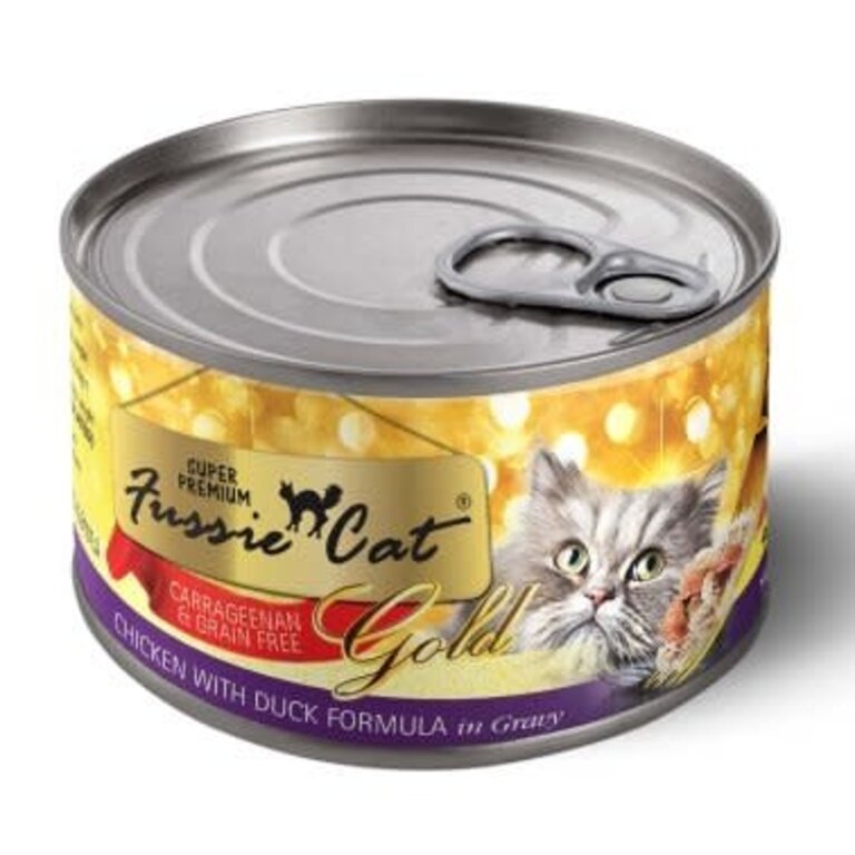 Fussie Cat Fussie Cat Super Premium Chicken with Duck Formula in Gravy Grain-Free Canned Cat Food 5.5oz