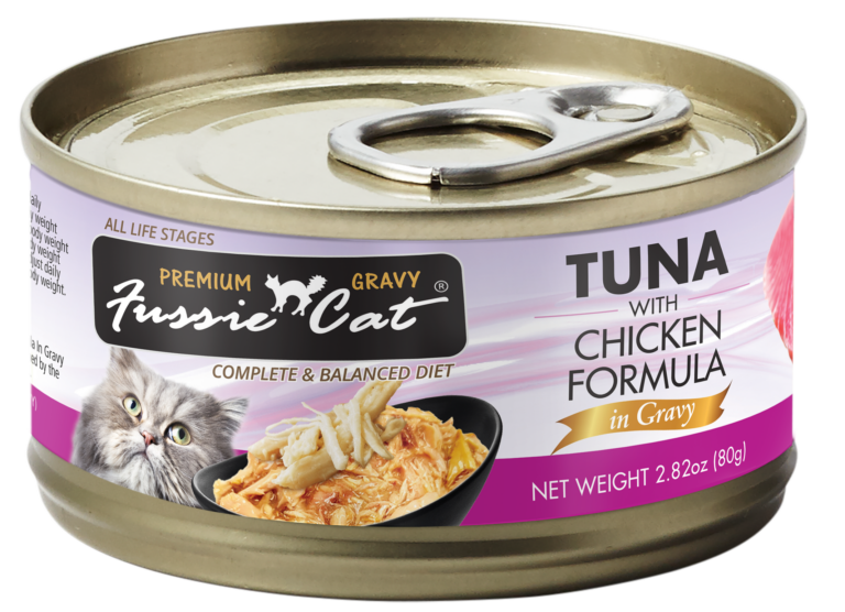 Fussie Cat Fussie Cat Premium Tuna w Chicken  Formula in Gravy Grain-Free Canned Cat Food 2.47 oz.