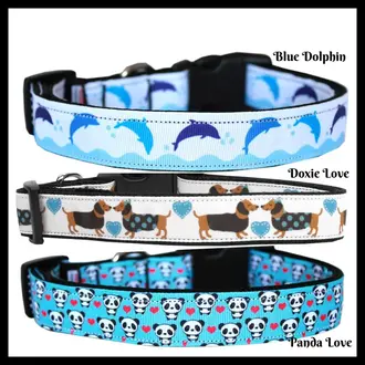 Mirage Nylon  Collar Blue Dolphin Cat Collar