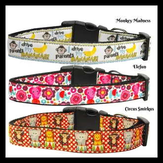 Mirage Nylon  Collar Circus Smirkus Cat Collar