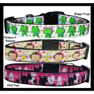 Mirage Nylon  Collar Monkeys and Bananas Cat Collar