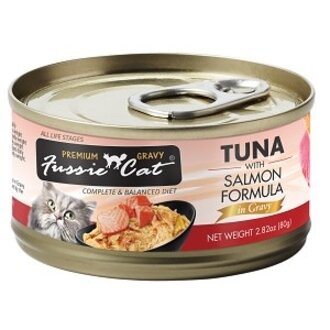 Fussie Cat Fussie Cat Premium Gravy Tuna w Salmon Formula 2.8 oz. Canned Cat Food