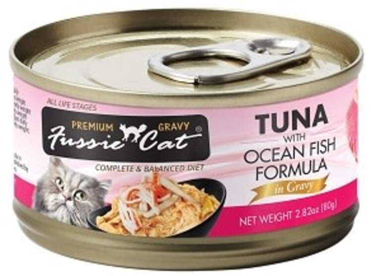 Fussie Cat Fussie Cat Premium Gravy Tuna w Ocean Fish Formula 2.8 oz. Can