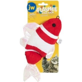 JW PET COMPANY Flash-ee Fish Kicker Cat Toy