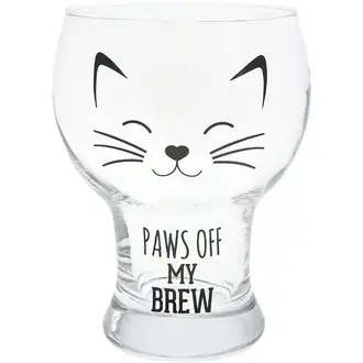 Pavilion Paws Off  - Cat 15oz Pilsner Glass