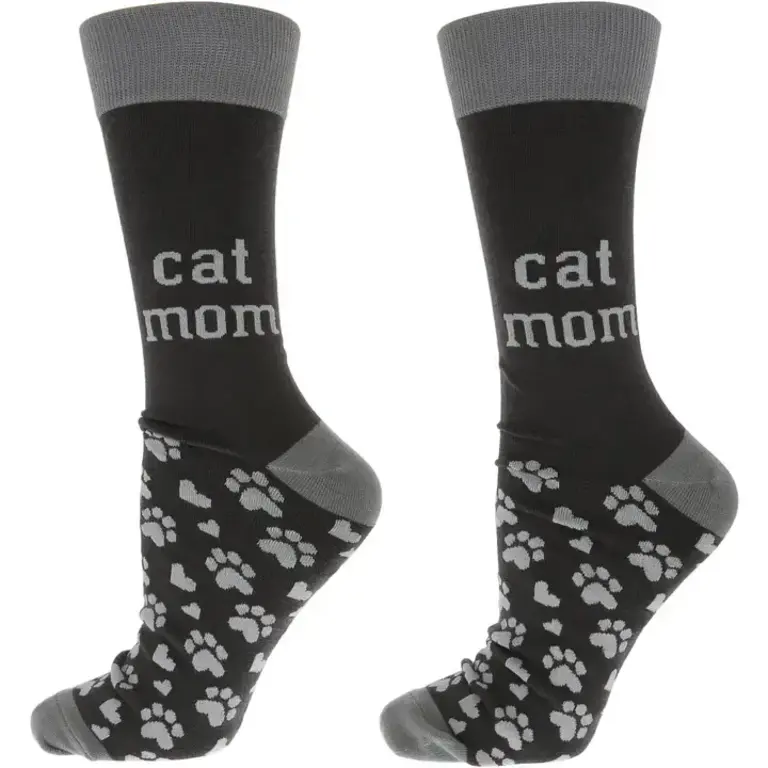 Pavilion Cat Mom Ladies Crew Socks