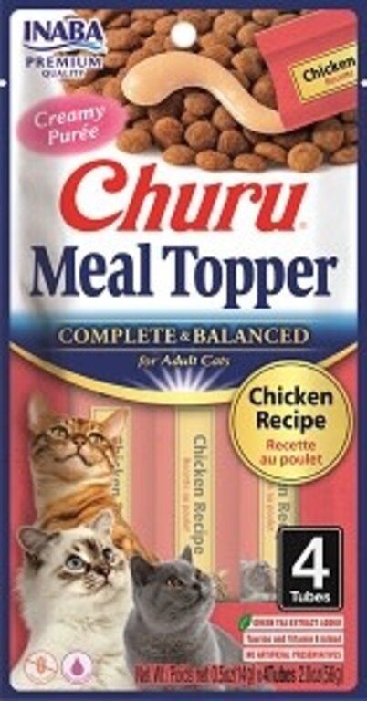 Inaba Inaba Churu Meal Topper Chicken Recipe  2oz  4-pack