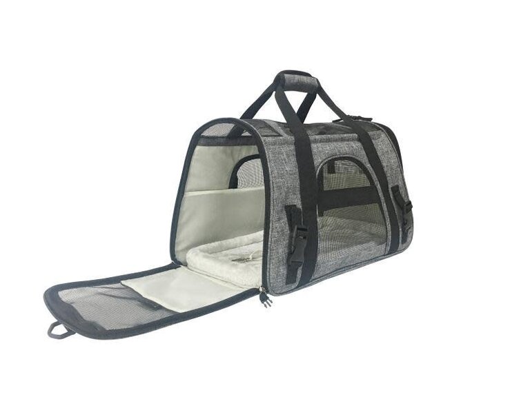 Mr. Peanut's Mr. Peanuts Copper Series Airline-Capable Pet Carrier - Platinum Gray