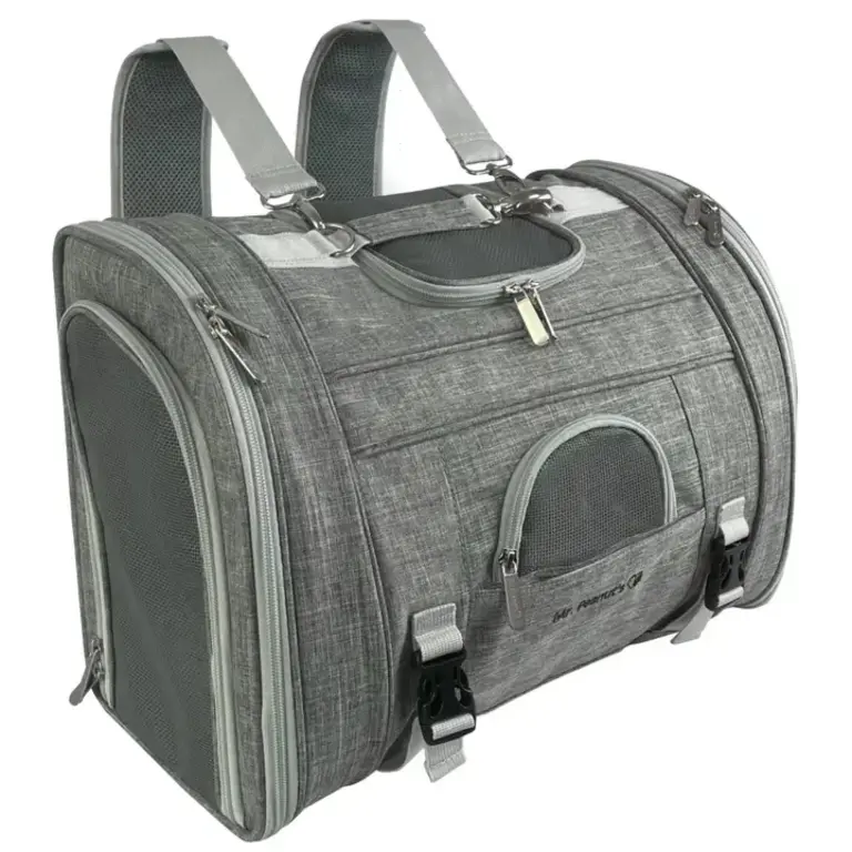 Mr. Peanut's Mr. Peanuts Monterey Series Convertible Backpack Airline-Capable Pet Carrier - Gray