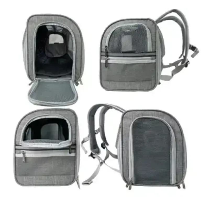 Mr. Peanut's Mr. Peanuts Monterey Series Convertible Backpack Airline-Capable Pet Carrier - Gray
