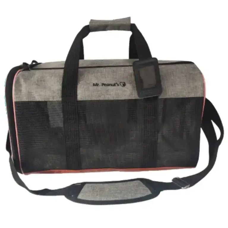 Mr. Peanut's Mr. Peanuts Rhodium Series Soft-Sided Pet Carrier - Platinum Gray