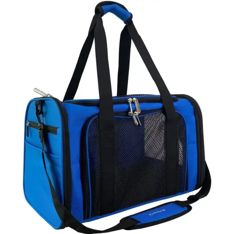 Mr. Peanut's Mr. Peanuts Silver Series Soft-Sided Pet Carrier - Deja Blue