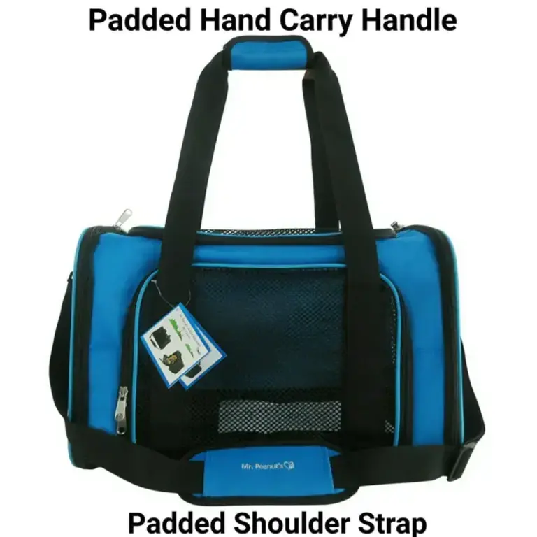 Mr. Peanut's Mr. Peanuts Silver Series Soft-Sided Pet Carrier - Deja Blue