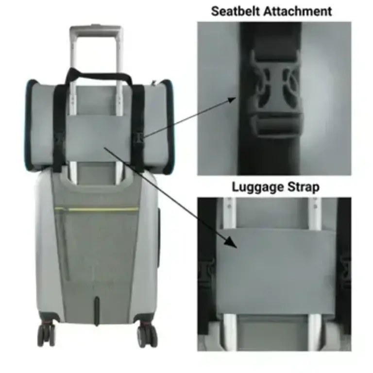 Mr. Peanut's Mr. Peanuts Silver Series Soft-Sided Pet Carrier - Charcoal Ash