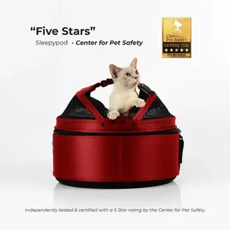 Sleepypod Sleepypod Mobile Pet Carrier Strawberry Red