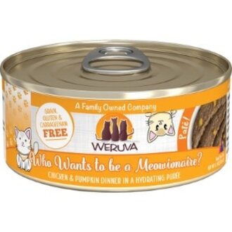 Weruva Weruva Pureed Who Wants to Be a Meowionaire Chicken and Pumpkin Pate Dinner Canned Cat Food 5.5 oz