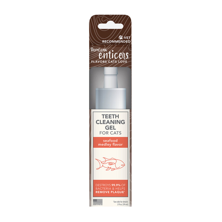 TropiClean Tropiclean Enticers Teeth Cleaning Gel Seafood-Medley flavor 2oz