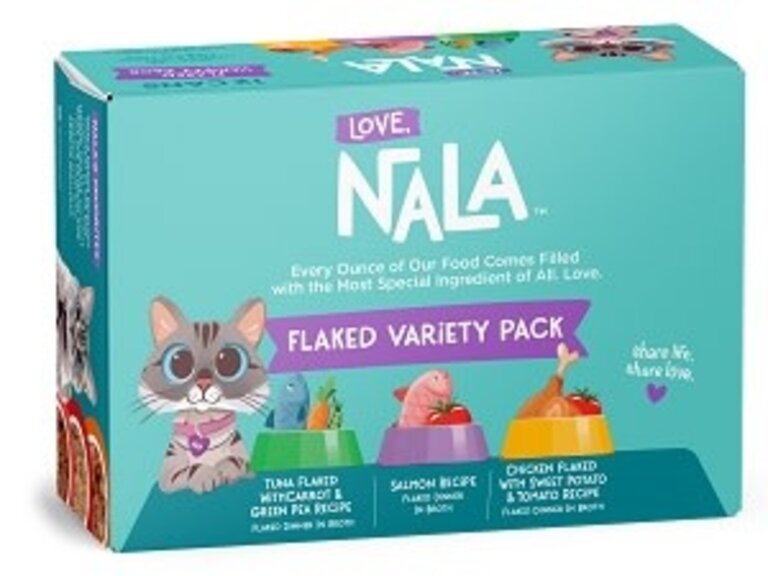 Love Nala Love Nala Flaked Variety Pack Adult Grain-Free Wet Cat Food - 2.8-oz Can - Case of 12